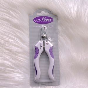 NEW! ConairPET Small Nail Dog and Cat Clipper Ergonomic Handle Purple and White